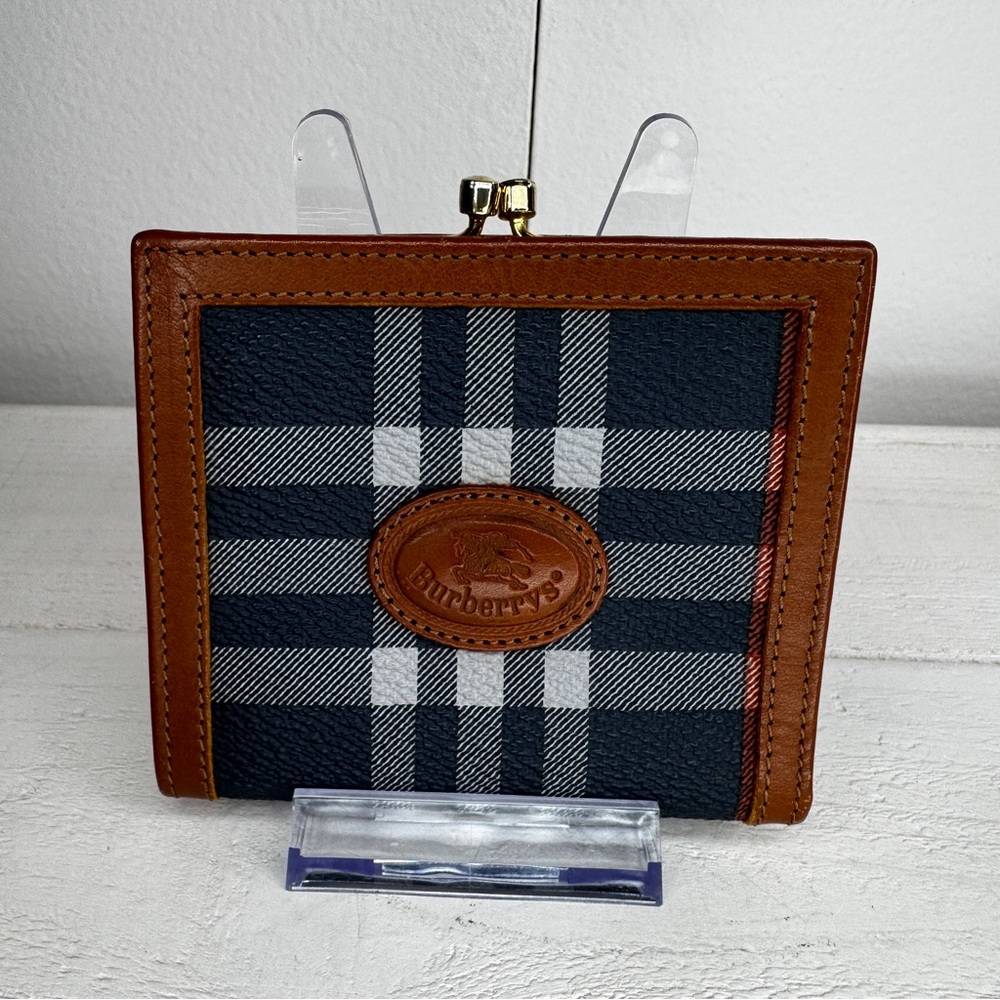 Burberrys of London Vintage Nova Check Kisslock Wallet | Made in Italy - Picture 1 of 11